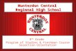 Hunterdon Central Regional High School 8 th Grade Program of Studies & Freshman Course Selection Orientation