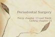 Periodontal Surgery Perry chapter 13 and Nield-Gehrig chapter 21