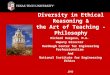 Diversity in Ethical Reasoning & the Art of Teaching - Philosophy Richard Burgess, M.A. Deputy Director Murdough Center for Engineering Professionalism