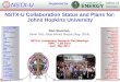 NSTX-U Collaboration Status and Plans for: Johns Hopkins University Dan Stutman, Kevin Tritz, Jorge Munoz Burgos (Aug. 2014) NSTX-U Collaborator Research