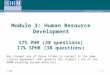 3-1© SHRM Module 3: Human Resource Development 17% PHR (38 questions) 17% SPHR (38 questions) Any student use of these slides is subject to the same License