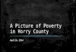 A Picture of Poverty in Horry County April 24, 2014