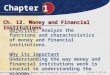 Introduction to Business, Money and Financial Institutions Slide 1 of 65 Ch. 12. Money and Financial Institutions Objective: Analyze the functions and