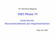 TC Ontario Region TSES Phase 11 Study Results, Recommendations for Implementation May 20, 2003