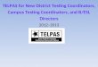 TELPAS for New District Testing Coordinators, Campus Testing Coordinators, and B/ESL Directors 2012–2013