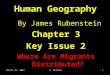 August 29, 2015S. Mathews1 Human Geography By James Rubenstein Chapter 3 Key Issue 2 Where Are Migrants Distributed?