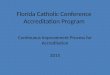 Florida Catholic Conference Accreditation Program Continuous Improvement Process for Accreditation 2015