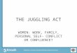 THE JUGGLING ACT WOMEN: WORK, FAMILY, PERSONAL SELF- CONFLICT OR CONFLUENCE?