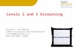 Levels 2 and 3 Accounting Presenter: Sue McVeigh Commerce facilitator Auckland/Northland s.mcveigh@auckland.ac.nz Phone 623 8899 x 46420