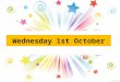 Wednesday 1st October. Clubs Badminton Miss Dickman All year groups 3pm – 4pm GSOS Hall (You MUST bring a change of trainers!) Football Mr McCloy All