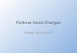 Postwar Social Changes Chapter 16, Section 1. The Roaring Twenties