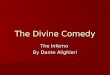 The Divine Comedy The Inferno By Dante Alighieri