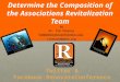 Determine the Composition of the Associations Revitalization Team By Dr. Tom Cheyney Tom@renovateconference.org tcheyney@goba.org