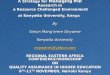 A Strategy for Managing PhD Research in a Resource Challenged Environment at Kenyatta University, Kenya By Simon Mang’erere Onywere Kenyatta University