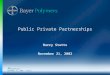 November 21, 2002 - Stutts Public Private Partnerships Barry Stutts November 21, 2002