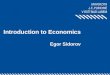 Introduction to Economics Egor Sidorov. 1.Production function and output 2.Costs within the short run 3.Costs within the long run 3.9.20152