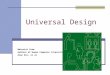 Universal Design Material from Authors of Human Computer Interaction Alan Dix, et al