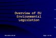 TMS-EL02-A-01-02Page 1 of 46 Overview of EU Environmental Legislation