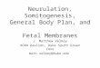 Neurulation, Somitogenesis, General Body Plan, and Fetal Membranes J. Matthew Velkey 454A Davison, Duke South Green Zone matt.velkey@duke.edu
