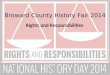 Broward County History Fair 2014 Rights and Responsibilities