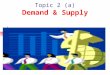 Topic 2 (a) Demand & Supply Module 2 Topic 1. Demand & Supply 1. Demand 2. Supply 3. Market Equilibrium 4. Consumer & Producer Surplus