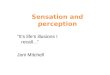 Sensation and perception 6 “It’s life’s illusions I recall...” Joni Mitchell