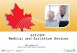 GST/HST Medical and Assistive Devices W.C. Dobson CA Health and Public Sector Specialist