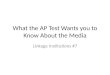 What the AP Test Wants you to Know About the Media Linkage Institutions #7