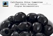 California Olive Committee 2015 Public Relations Program Recommendations