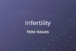 Infertility New Issues. Yunus Tayob Clinical Lead in Reproductive Medicine and Reproductive Endoscopic Surgery