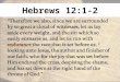 Hebrews 12:1-2. The Persistent Christian ___________________, 2013