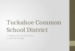 Tuckahoe Common School District 1- Property Tax Levy Cap Impact 2- 2012-2013 Budget