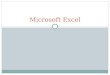 Microsoft Excel. Excel specializes in creating and designing spreadsheets, or worksheets Worksheet – area to insert data Workbook – a set of worksheets