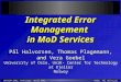 ©2001 Pål HalvorsenINFOCOM 2001, Anchorage, April 2001 Integrated Error Management in MoD Services Pål Halvorsen, Thomas Plagemann, and Vera Goebel University