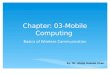 Chapter: 03-Mobile Computing Basics of Wireless Communication By: Mr. Abdul Haseeb Khan