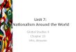 Unit 7: Nationalism Around the World Global Studies II Chapter 25 Mrs. Browne