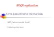 DNA replication Semi-conservative mechanism 1958, Meselson & Stahl 15 N labeling experiment