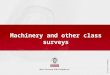 Machinery and other class surveys. Annual Survey of Machinery