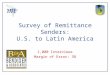 1,000 Interviews Margin of Error: 3% Survey of Remittance Senders: U.S. to Latin America