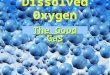 Dissolved Oxygen The Good Gas. Photosynthesis: Your one-stop shop for all of your oxygen needs! Carbon Dioxide (from air) Water (from ground) Oxygen (to