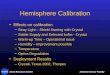 Ames Research Center Airborne Sensor Facility Hemisphere Calibration Effects on calibration –Stray Light – Shield Starting with Crystal –Stable Supply