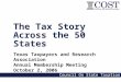 The Tax Story Across the 50 States Texas Taxpayers and Research Association Annual Membership Meeting October 2, 2006 Council On State Taxation