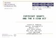 COPYRIGHT GRANTS AND THE E-SIGN ACT Jeanne M. Hamburg Norris, McLaughlin & Marcus, P.A. 875 Third Avenue New York, New York (212) 808-0700 jmhamburg@nmmlaw.com