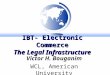 IBT- Electronic Commerce The Legal Infrastructure Victor H. Bouganim WCL, American University