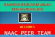 WELCOMES NAAC PEER TEAM 1Rashida Begum Muslim Mahavidhalaya