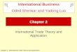 Chapter 2: International Trade Theory and Application Chapter 2 International Trade Theory and Application International Business Oded Shenkar and Yadong