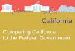 California Comparing California to the Federal Government