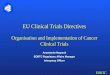EORTC EU Clinical Trials Directives Organisation and Implementation of Cancer Clinical Trials Anastassia Negrouk EORTC Regulatory Affairs Manager Intergroup