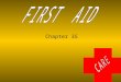 Chapter 35. What’s Going Down +First Aid? +EMS +Good Samaritan +Plan +Universal Precautions +Primary Concerns +Secondary Concerns +Types of Injuries +Treatment