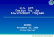 U.S. EPA Design for the Environment Program NEWMOA November 18, 2010 Clive Davies
